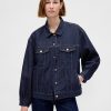 Giacca in denim con maniche a palloncino oversize UltraSoft Icon