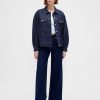 Giacca in denim con maniche a palloncino oversize UltraSoft Icon