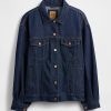 Giacca in denim con maniche a palloncino oversize UltraSoft Icon