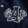 Giacca in denim da allenatore universitario Giacca in denim da allenatore universitario