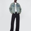 Giacca in denim oversize con icona