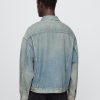 Giacca in denim oversize con icona