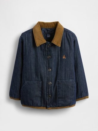 Giacca in denim trapuntata per neonati e bambini piccoli
