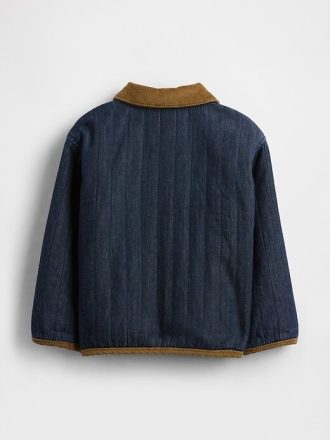 Giacca in denim trapuntata per neonati e bambini piccoli
