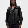 Giacca in pelle vegana oversize Giacca in pelle vegana oversize