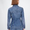 Giacca lunga in denim