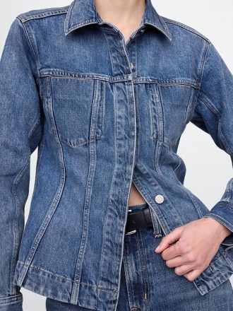 Giacca lunga in denim