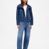 Giacca oversize in denim a bolle Giacca oversize in denim a bolle