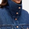 Giacca oversize in denim a bolle Giacca oversize in denim a bolle