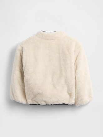 Giacca reversibile leggera in sherpa per neonati e bambini piccoli