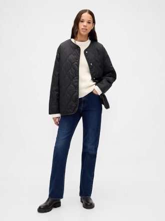 Giacca trapuntata oversize leggera riciclata