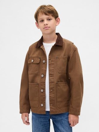 Giacca utility in tela per bambini