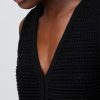 Gilet 100% cotone con lavorazione all’uncinetto Gilet 100% cotone con lavorazione all’uncinetto