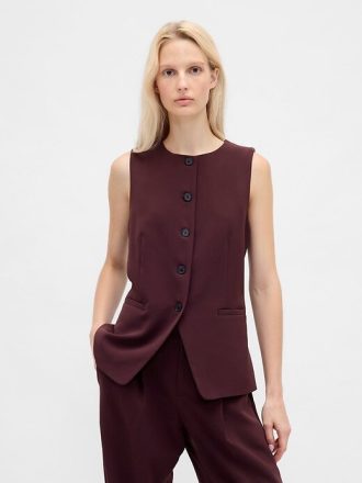 Gilet a collo alto