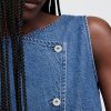 Gilet asimmetrico in denim