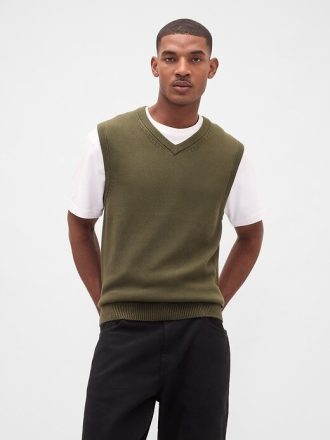 Gilet con scollo a V