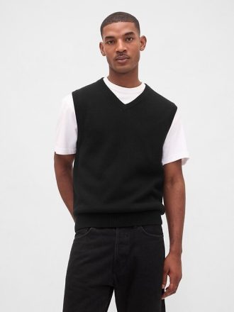 Gilet con scollo a V