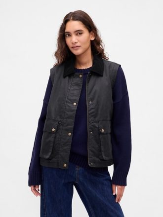 Gilet da fienile in tela cerata