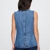 Gilet lungo in denim