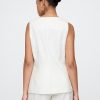 Gilet lungo in misto lino