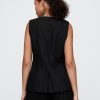Gilet lungo in misto lino