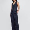 Gilet lungo in misto lino