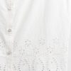 Gilet ricamato in misto lino
