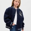 Giubbotto bomber con logo Varsity per bambini