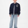 Giubbotto bomber con logo Varsity per bambini