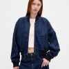 Giubbotto bomber in denim ultra morbido Giubbotto bomber in denim ultra morbido