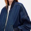 Giubbotto bomber in denim ultra morbido Giubbotto bomber in denim ultra morbido