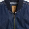 Giubbotto bomber in denim ultra morbido Giubbotto bomber in denim ultra morbido
