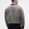 Giubbotto bomber in twill lavato Giubbotto bomber in twill lavato