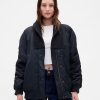 Giubbotto bomber oversize con finiture in maglia Giubbotto bomber oversize con finiture in maglia