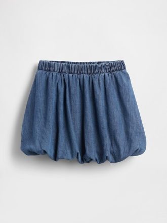 Gonna a palloncino in denim per bambini