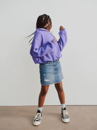 Gonna in denim a vita alta per bambini
