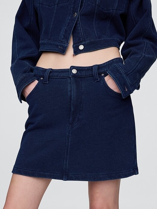 Gonna in denim French Terry Gonna in denim French Terry