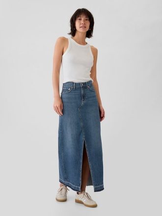 Gonna lunga in denim