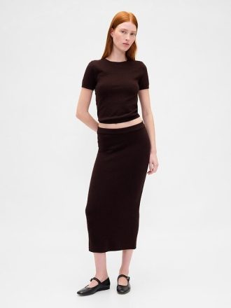 Gonna midi elasticizzata CashSoft