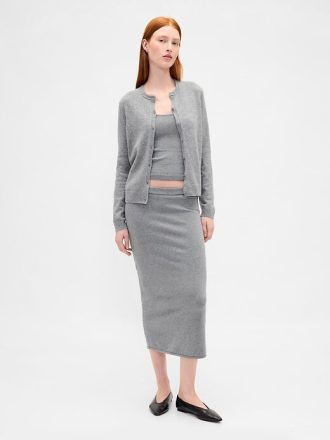 Gonna midi elasticizzata CashSoft