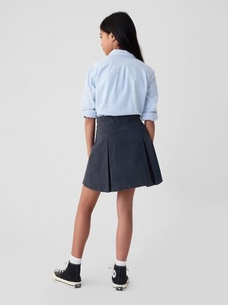 Gonna-pantalone kaki plissettata per bambini