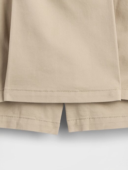 Gonna-pantalone plissettata cachi per bambini, modello uniforme Gonna-pantalone plissettata cachi per bambini, modello uniforme