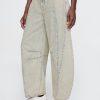 Jeans a ferro di cavallo a vita alta