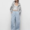 Jeans a ferro di cavallo Easy Horseshoe a righe in denim ultra morbido a vita media Jeans a ferro di cavallo Easy Horseshoe a righe in denim ultra morbido a vita media