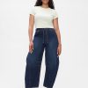 Jeans a ferro di cavallo facili a vita media Jeans a ferro di cavallo facili a vita media