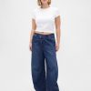 Jeans a ferro di cavallo incrociati ultra morbidi a vita alta Jeans a ferro di cavallo incrociati ultra morbidi a vita alta