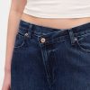 Jeans a ferro di cavallo incrociati ultra morbidi a vita alta Jeans a ferro di cavallo incrociati ultra morbidi a vita alta