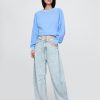 Jeans a ferro di cavallo ultra morbidi a vita alta