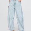 Jeans a ferro di cavallo ultra morbidi a vita alta