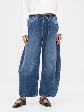 Jeans a ferro di cavallo ultra morbidi e facili a vita media